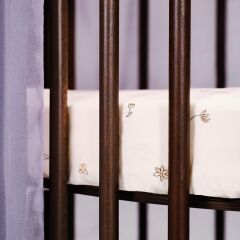 Stokke Sleepi V3 Mini Lastikli Çarşaf, Flower Ecru