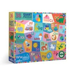 Eeboo 36 Parça Büyük Yapboz - Alphabet