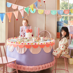 Meri Meri - Happy Birthday Fabric Garland - Happy Birthday Kumaş Asılan Süs