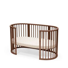 Stokke Sleepi V3 Lastikli Çarşaf, Flower Ecru (0-5 Yaş)