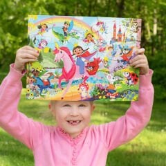 Eeboo 20 Parça Yapboz - Fairytale