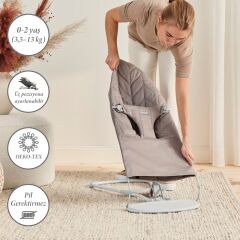BabyBjörn Bliss Ana Kucağı Petal Woven Sand Grey