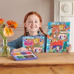 Eeboo 36'lı Yağlı Pastel Boya - Mushroom House