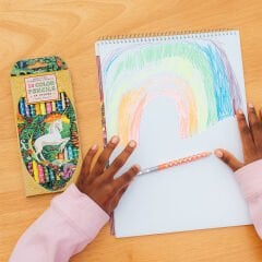 Eeboo Çift Uçlu 24 Renk Kuru Boya Kalemi - Unicorn Garden