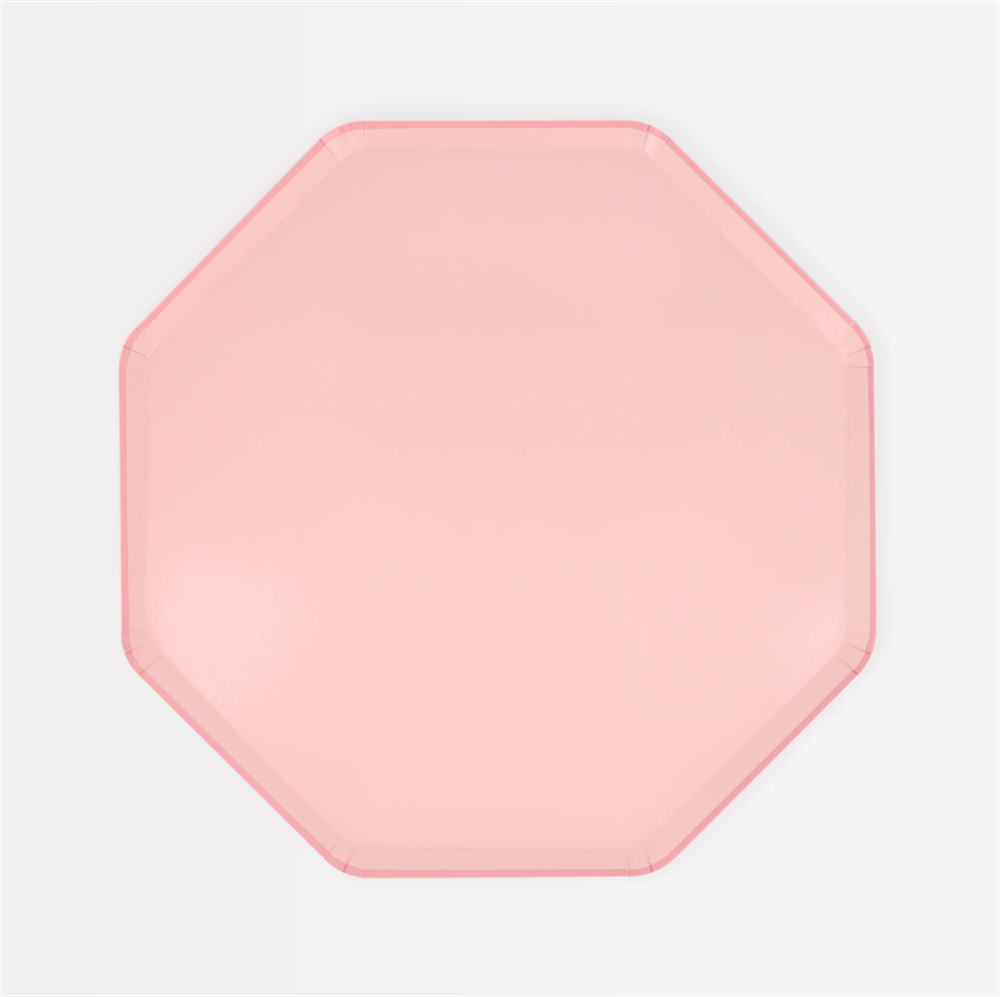 Meri Meri - Cotton Candy Pink Side Plates - Pamuk Şeker Pembesi Tabaklar (M) (X8)