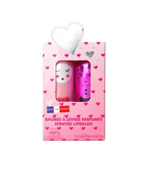 Inuwet Bunny Dudak Balmı, İkili Set (Çilek, Milkshake)