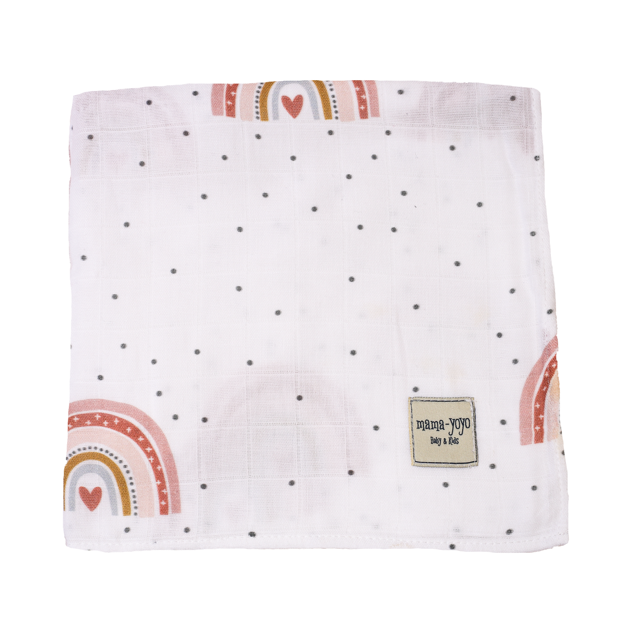 Mama Yoyo Müslin Örtü (100x100), Rainbow