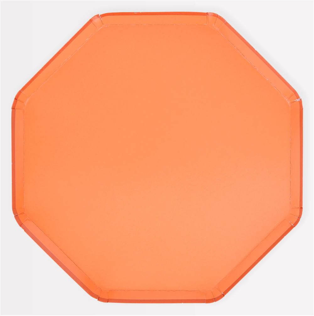 Meri Meri - Papaya Dinner Plates - Papaya Rengi Tabaklar (L) (X8)