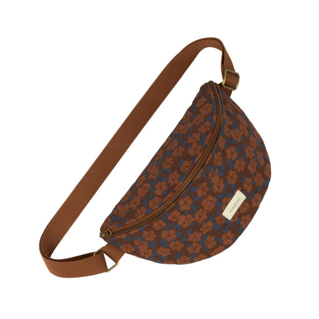 Nobodinoz Paris- Tokyo Bel Çantası, Maroon Poppies