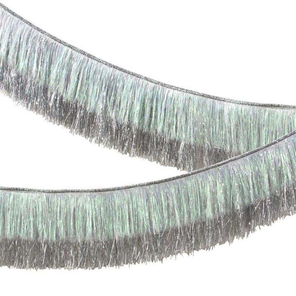 Meri Meri - Silver Iridescent Tinsel Fringe Garland - Gümüş Püsküllü Asılan Süs
