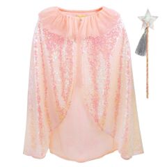 Meri Meri - Iridescent Sequin Cape Dress-Up - Pullu Pelerin Ve Değnek
