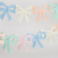 Meri Meri - Tissue Paper Bow Garland - Fiyonk Asılan Süsler (X3)