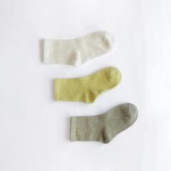 Lille Trove Üçlü Çorap Seti, Yeşil (0-1 Yaş)