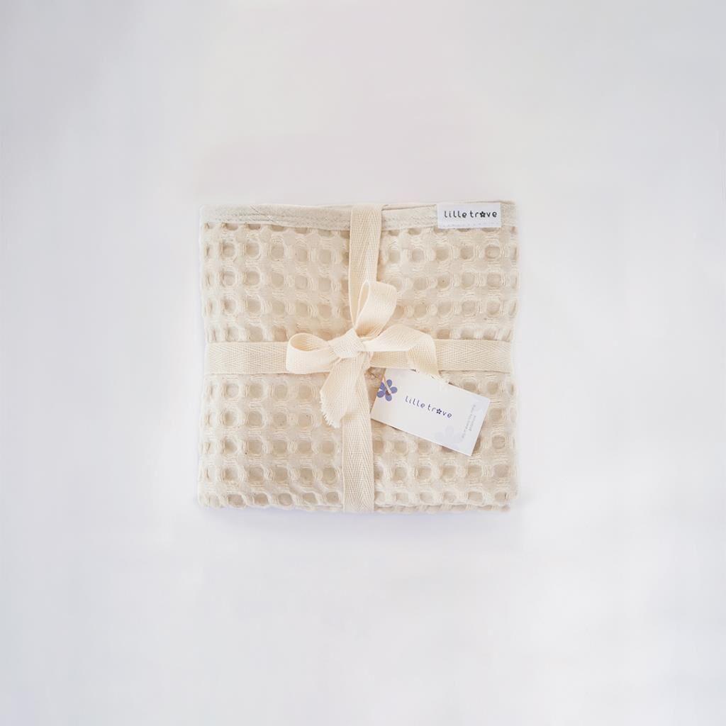 Lille Trove Waffle Battaniye, Bej (80x90 cm)