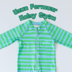 Mama Yoyo Uzun Kollu Tulum Mayo, Çizgili