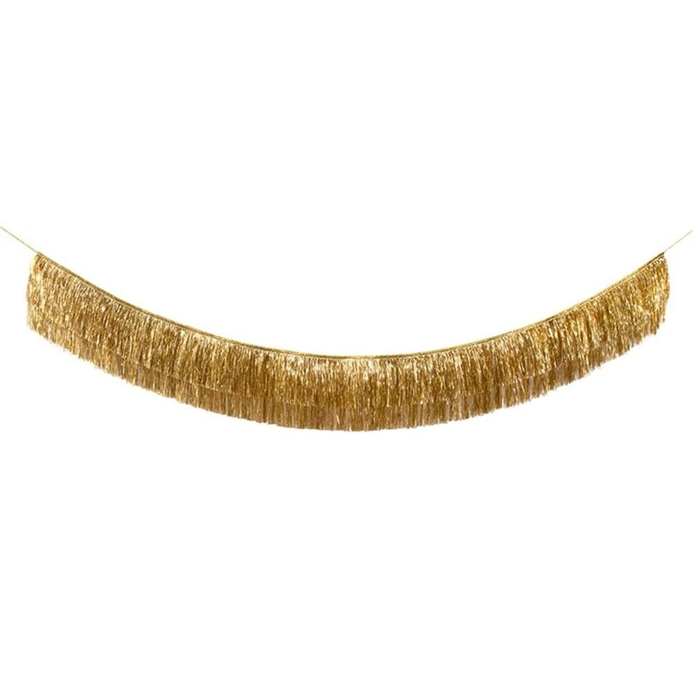 Meri Meri - Gold Tinsel Fringe Garland - Altın Püsküllü Asılan Süs