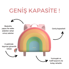 ZOYZOII Dream Serisi Sırt Çantası / Sugar Heart Rainbow