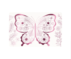 Meri Meri - Butterflies & Flowers Colouring Placemats - Kelebekler & Çiçekler Boyama Amerikan Servisleri (X8)