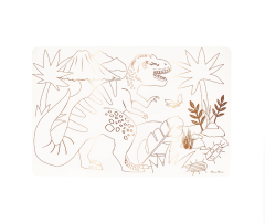 Meri Meri - Dinosaurs Colouring Placemats - Dinozorlar Boyama Amerikan Servisleri (X8)