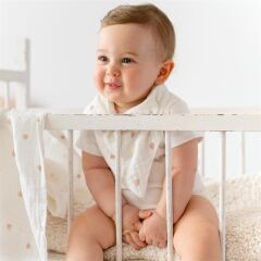 Mama Yoyo Müslin Üçgen Önlük, Lale