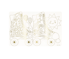 Meri Meri - Happy Icons Colouring Placemats - Mutlu Semboller Boyama Amerikan Servisleri (X8)