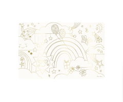 Meri Meri - Happy Icons Colouring Placemats - Mutlu Semboller Boyama Amerikan Servisleri (X8)