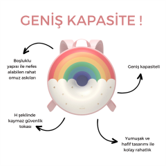 ZOYZOII Donut Serisi Sırt Çantası / Sweet Rainbow