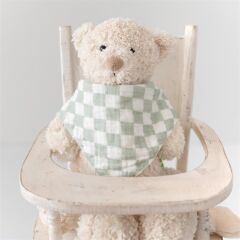 Mama Yoyo Müslin Üçgen Önlük, Mint Dama