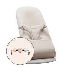 BabyBjörn Pastel Oyuncaklı Bliss Ana Kucağı 3D Jersey Light Beige