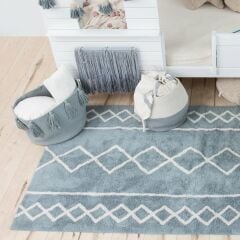 Oasis Vintage Mavi Çocuk Odası Halısı