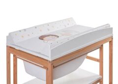 OKBaby Woody Bebek Küvetli Ahşap Alt Değiştirme Ünitesi