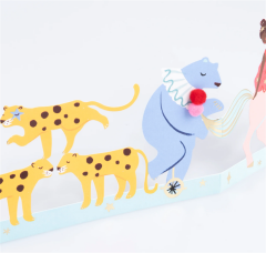 Meri Meri - Circus Concertina Card - Sirk Tebrik Kartı