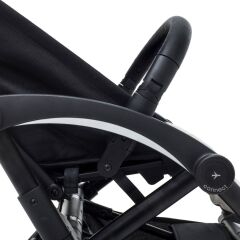 Bumprider Connect³ İkiz Bebek Arabası Black - Grey Melange & Yan Düzenleyici Çanta