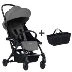 Bumprider Connect³ Bebek Arabası Black-Grey & Yan Düzenleyici Çanta