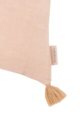 Nobodinoz İşlemeli Fransız Keten Yastık, Powder Pink
