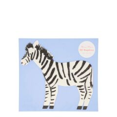 Meri Meri - Zebra Napkins - Zebra Peçete - 20'Li