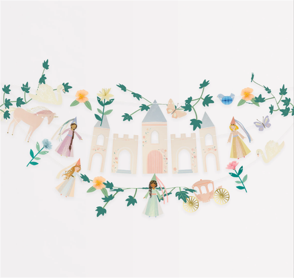Meri Meri - Princess Party Garland - Prenses Asılan Süs