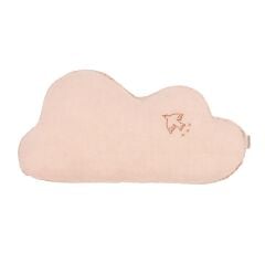 Nobodinoz İşlemeli Fransız Keten Yastık, Cloud Powder Pink