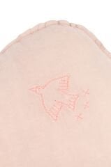 Nobodinoz İşlemeli Fransız Keten Yastık, Cloud Mauve Pink