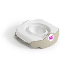 OKBaby Bebek Banyo Seti Roady Eğitici Oturak & Klozaet Adaptörü A. Gri &  Disposable Bez Seti 10'lu