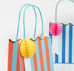 Meri Meri - Stripe Party Bags - Çizgili Hediye Çantaları (8'Li)