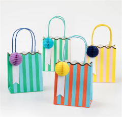Meri Meri - Stripe Party Bags - Çizgili Hediye Çantaları (8'Li)