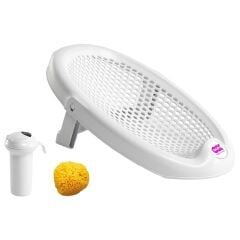 OKBaby Jelly Bebek Banyo Seti 3 Parça Kırık Beyaz