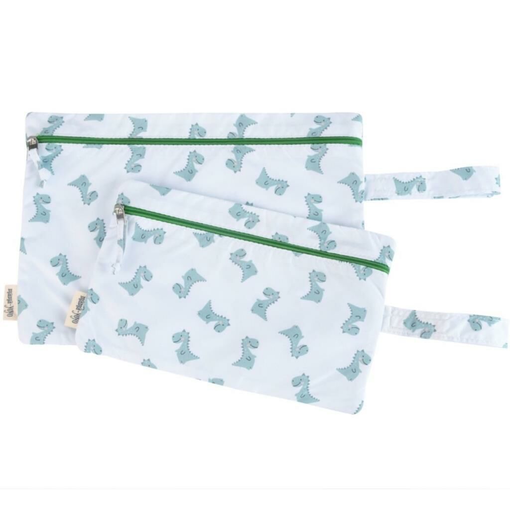 MAMA YOYO SU GEÇİRMEZ 2'Lİ ISLAK/KİRLİ ÇANTA SETİ, DİNOZOR