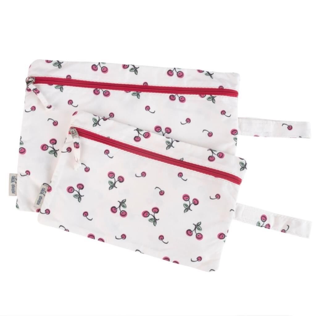 MAMA YOYO SU GEÇİRMEZ 2'Lİ ISLAK/KİRLİ ÇANTA SETİ, KİRAZ