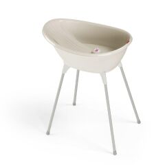 OKBaby Bella Bebek Banyo Seti Dijital Termometreli Çift Yönlü Bebek Küveti & Bebek Küvet Taşıyıcı K. Beyaz