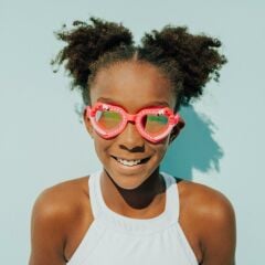 Bling2o Çocuk Deniz Gözlüğü Flock of Fab - Pink Feather (5+ Yaş)