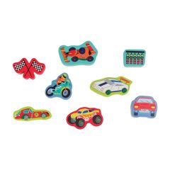 FLOSS & ROCK Stamper Ahşap Baskı Seti / Cars