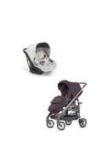 Inglesina Trilogy Tek El ile Açılan Çift Yön Bebek Arabası ve Darwin Ana Kucağı Hediyeli - Marron & Opal