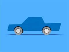 Waytoplay - Back & Forth Car - Blue - Araba - Mavi